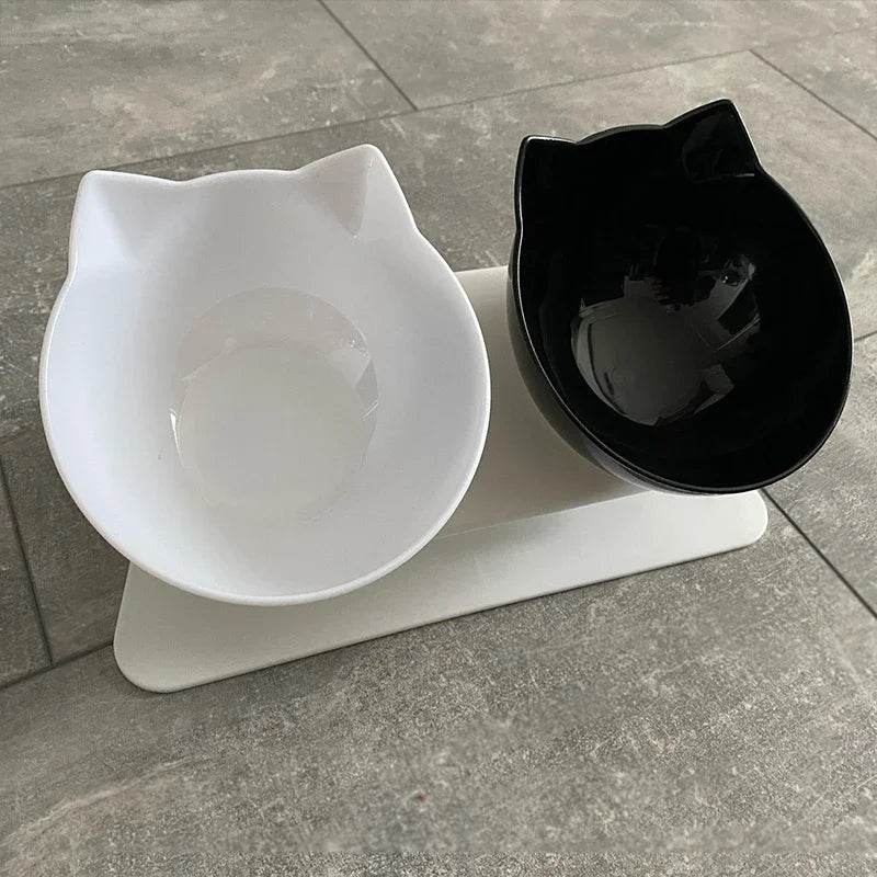 Double bol antidérapant pour chat, bol pour chien avec support, alimentation pour animaux de compagnie, bol d'eau pour chats, nourriture pour animaux de compagnie, fournitures de produits - Animaleriex