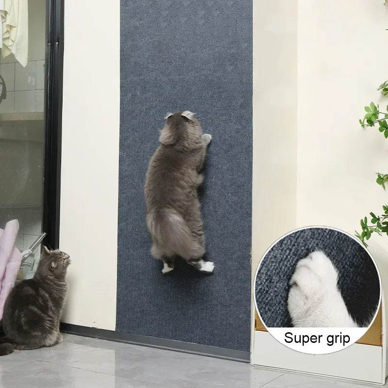 Tapis auto-adhésif pour chats, planche à gratter murale, anti-rayures pour chats, canapé, bricolage, planche à gratter pour chats, Protection des pattes, aiguisable, réglable - Animaleriex