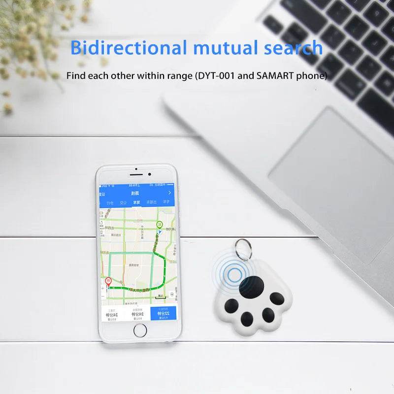 Xiaomi – Mini traceur GPS en forme de patte de chien, localisateur Bluetooth sans fil Anti-perte, pour animal de compagnie, sac pour enfant, portefeuille, accessoires pour collier de clé - Animaleriex