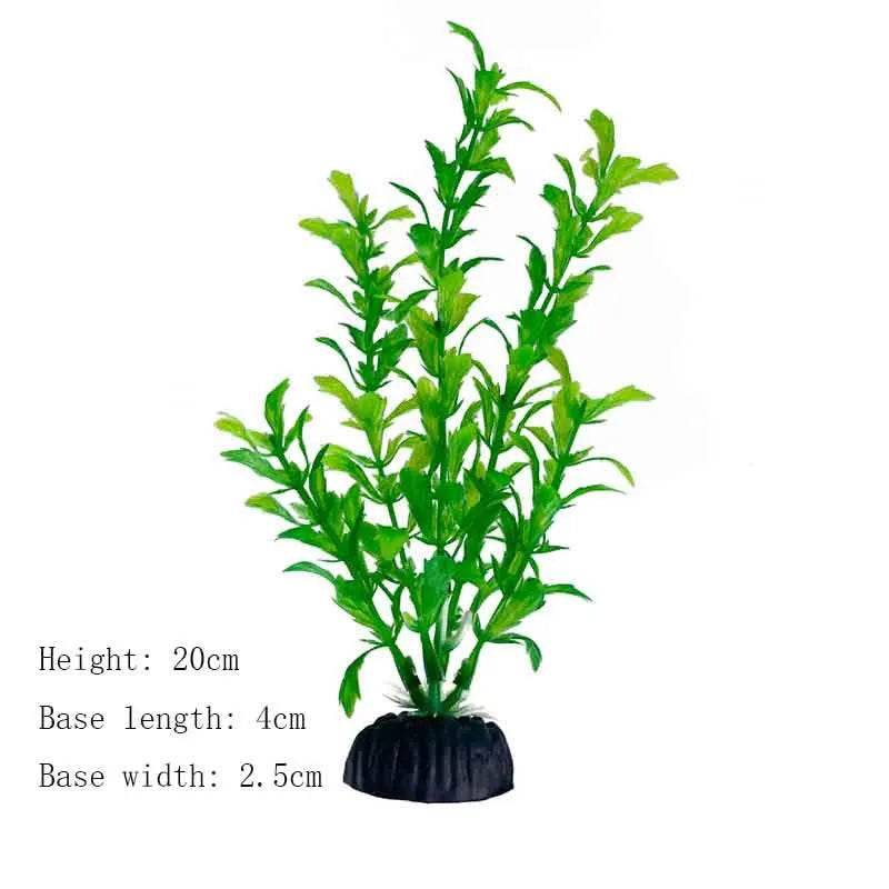 Plantes artificielles sous-marines en plastique pour Aquarium, faux arbuste aquatique, visualisation d'herbe verte, décoration de Simulation - Animaleriex