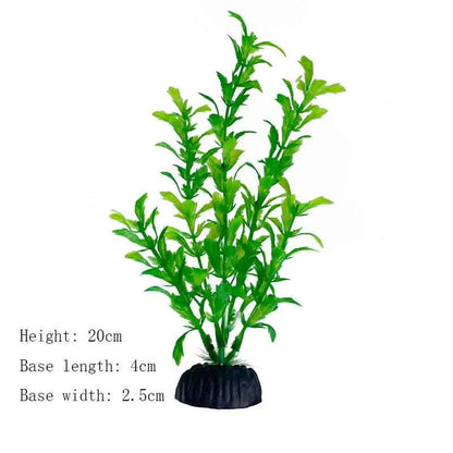 Plantes artificielles sous-marines en plastique pour Aquarium, faux arbuste aquatique, visualisation d'herbe verte, décoration de Simulation - Animaleriex