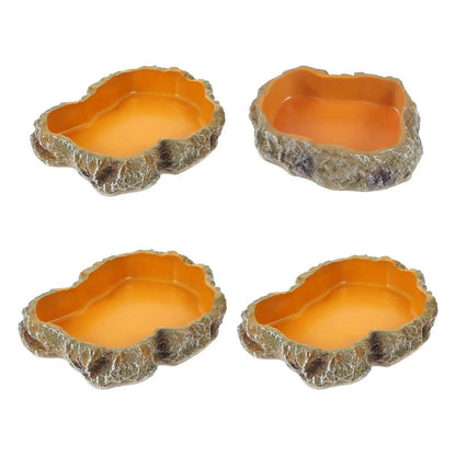 Bols d'eau pour reptiles, plaque de Terrarium, mangeoire pour amphibiens, grenouille, caméléon, tortue, Dragon barbu, tortue - Animaleriex