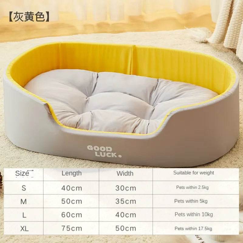 Lit pour chien chat chenil pour chien moyen canapé-lit coussin pour animal de compagnie apaisant lit pour chien maison fournitures pour animaux de compagnie accessoires quatre saisons universel - Animaleriex