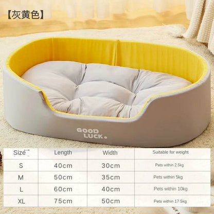 Lit pour chien chat chenil pour chien moyen canapé-lit coussin pour animal de compagnie apaisant lit pour chien maison fournitures pour animaux de compagnie accessoires quatre saisons universel - Animaleriex