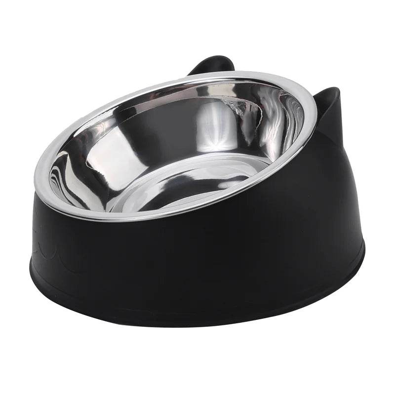 Bol pour chien et chat de 100ML, surélevé à 15 degrés, Base antidérapante pour chiot, nourriture pour chat, distributeur d'eau potable, protection inclinable du cou, accessoires pour animaux de compagnie - Animaleriex