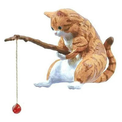 Décoration d'aquarium de pêche pour chat, 1 pièce, Statues d'aménagement paysager, affichage, décorations suspendues pour chat de pêche - Animaleriex