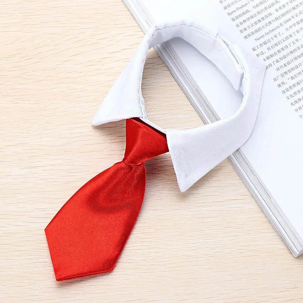 Cravate formelle pour chien et chat, nœud papillon de smoking, collier noir et rouge pour chien et chat, accessoires pour animaux de compagnie, pour mariage, vacances et cadeau de fête - Animaleriex