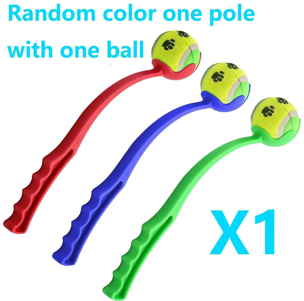 Bâton de lancer pour animaux de compagnie, balle à lancer à la main pour chien, jouets, pôle de lancement de Tennis pour animaux de compagnie, activités de plein air, jouets d'entraînement pour chiens, fournitures pour animaux de compagnie - Animaleriex