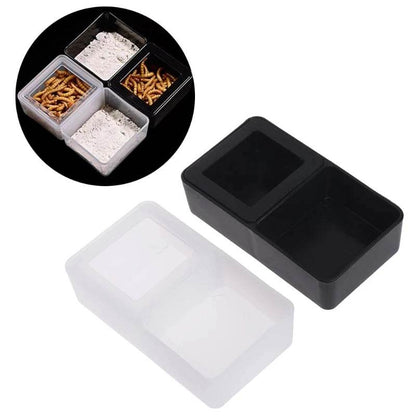 Bol d'alimentation en plastique pour reptiles, Double grille Anti-fuite, bassin d'alimentation en eau, araignée, lézard, insectes, tortue, fournitures d'élevage - Animaleriex