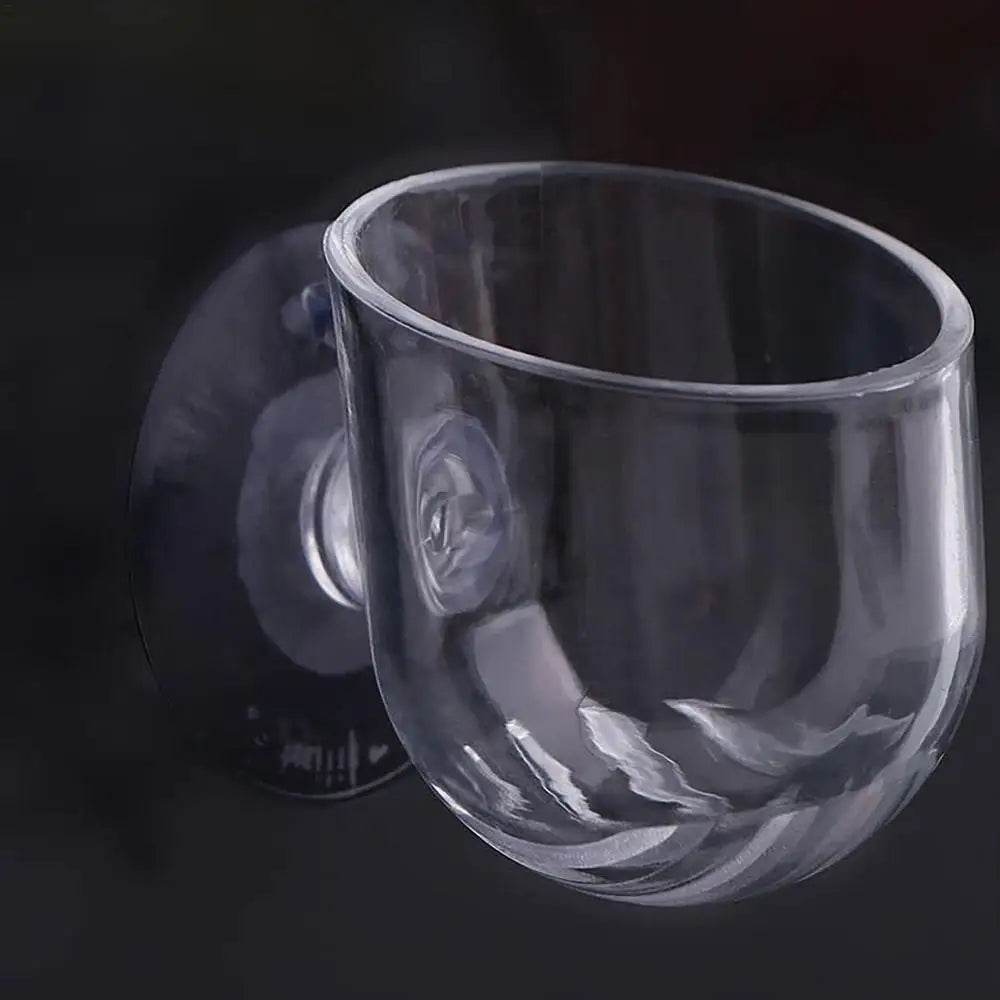 Pot de décoration d'aquarium, Pot en acrylique pour plantes aquatiques, avec support d'aspiration, cylindre de plantation, outil de décoration d'aquarium - Animaleriex