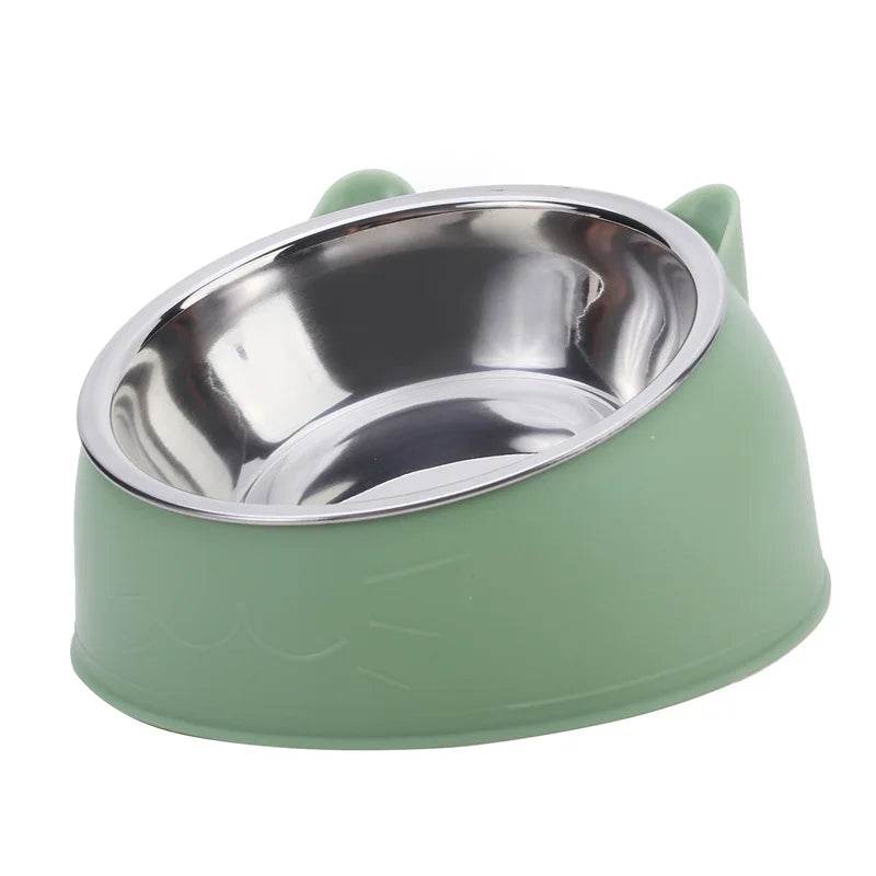 Bol pour chien et chat de 100ML, surélevé à 15 degrés, Base antidérapante pour chiot, nourriture pour chat, distributeur d'eau potable, protection inclinable du cou, accessoires pour animaux de compagnie - Animaleriex
