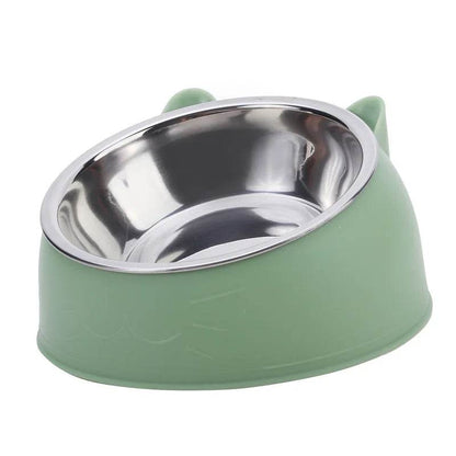 Bol pour chien et chat de 100ML, surélevé à 15 degrés, Base antidérapante pour chiot, nourriture pour chat, distributeur d'eau potable, protection inclinable du cou, accessoires pour animaux de compagnie - Animaleriex