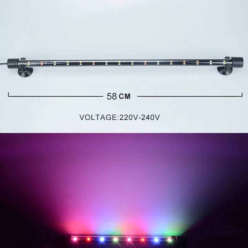 14-58CM lumière d'aquarium réservoir de poisson lampe de lumière Submersible étanche sous-marine lumières LED éclairage d'aquarium - Animaleriex