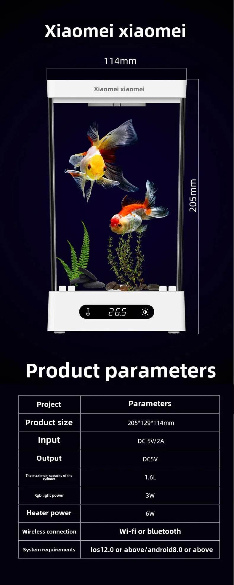 Smart betta dédié aquarium bureau mini petit écologique auto-circulation bureau aquarium aquarium aquarium - Animaleriex