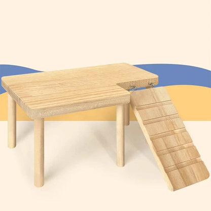 Hamster échelle en bois plate-forme planche à sauter aire de jeux Hamster escalade jouet petits animaux escaliers jouet Hamster souris Cage accessoires - Animaleriex