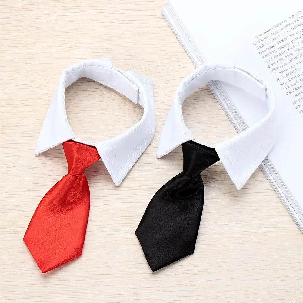 Cravate formelle pour chien et chat, nœud papillon de smoking, collier noir et rouge pour chien et chat, accessoires pour animaux de compagnie, pour mariage, vacances et cadeau de fête - Animaleriex