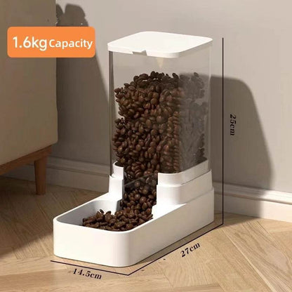 Mangeoire pour chien Distributeur d'eau pour chat Mangeoire automatique pour chat et distributeur d'eau pour chat Mangeoire pour chat par gravité Distributeur de stockage de nourriture Conteneur - Animaleriex