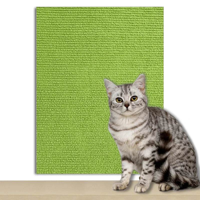 Tapis auto-adhésif pour chats, planche à gratter murale, anti-rayures pour chats, canapé, bricolage, planche à gratter pour chats, Protection des pattes, aiguisable, réglable - Animaleriex