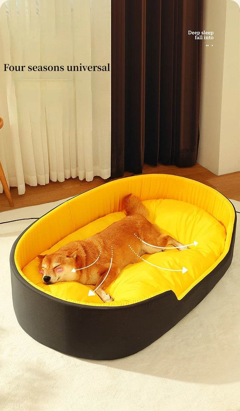 Lit pour chien chat chenil pour chien moyen canapé-lit coussin pour animal de compagnie apaisant lit pour chien maison fournitures pour animaux de compagnie accessoires quatre saisons universel - Animaleriex