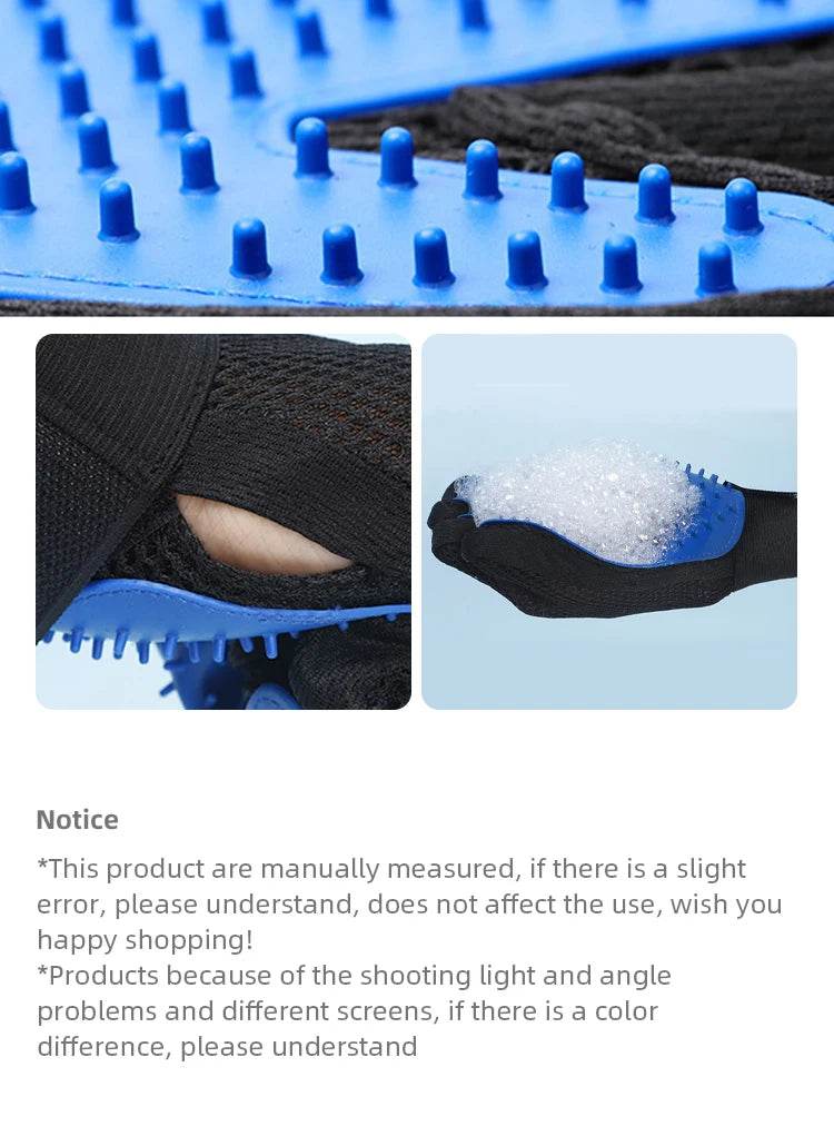 Gants en Silicone pour animaux de compagnie, épilation pour chien et chat, fournitures pour chat, peigne, brosse d'épilation, gants collants en caoutchouc - Animaleriex