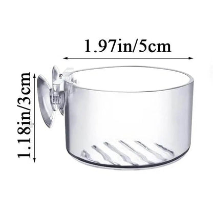 Pot de décoration d'aquarium, Pot en acrylique pour plantes aquatiques, avec support d'aspiration, cylindre de plantation, outil de décoration d'aquarium - Animaleriex