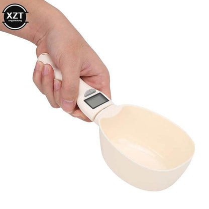 Balance alimentaire pour animaux de compagnie LCD, outil de pesage de précision électronique, cuillère à mesurer l'alimentation des chiens et des chats, balance de cuisine à affichage numérique - Animaleriex