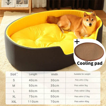Lit pour chien chat chenil pour chien moyen canapé-lit coussin pour animal de compagnie apaisant lit pour chien maison fournitures pour animaux de compagnie accessoires quatre saisons universel - Animaleriex