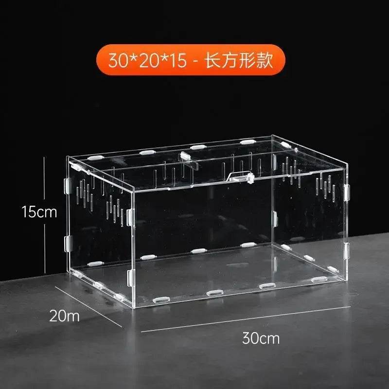 Boîte d'élevage de Terrarium pour reptiles, boîtier en acrylique, boîtier Nano arboricole pour tarentule, araignée, Scorpion, Dragon barbu - Animaleriex