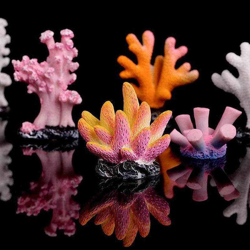 Décoration d'aquarium de corail artificiel, émule d'étoile de mer, décoration de paysage de récif en résine, décoration de table artisanale - Animaleriex