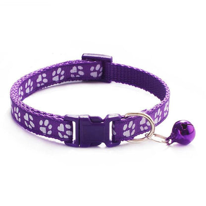 Collier pour animaux de compagnie à la mode, motif coloré, cloche mignonne, colliers réglables pour chats chaton, anneau DIY, accessoires pour animaux de compagnie - Animaleriex