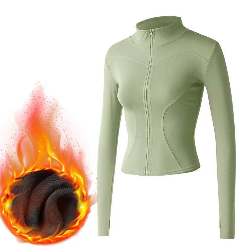 MXLLINA hiver thermique équitation veste de cheval femmes fermeture éclair manteau équestre velours peluche épaissi Sport à manches longues haut vêtements - Animaleriex