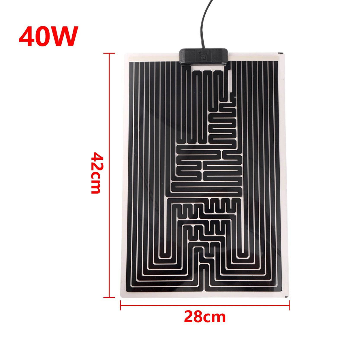 Coussin chauffant pour reptiles, prise ue, pour tortue lézard, tapis chauffant avec régulateur de température réglable pour petit aquarium, 1 pièce - Animaleriex