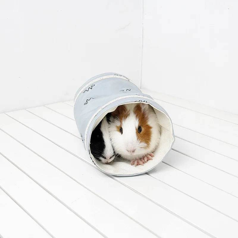 Tube Tunnel pour cochon d'inde, Chinchilla, hérissons, Rats hollandais, Hamsters, Cage, accessoires, Dragon barbu, petit Animal, jouet de lit pour animaux de compagnie - Animaleriex