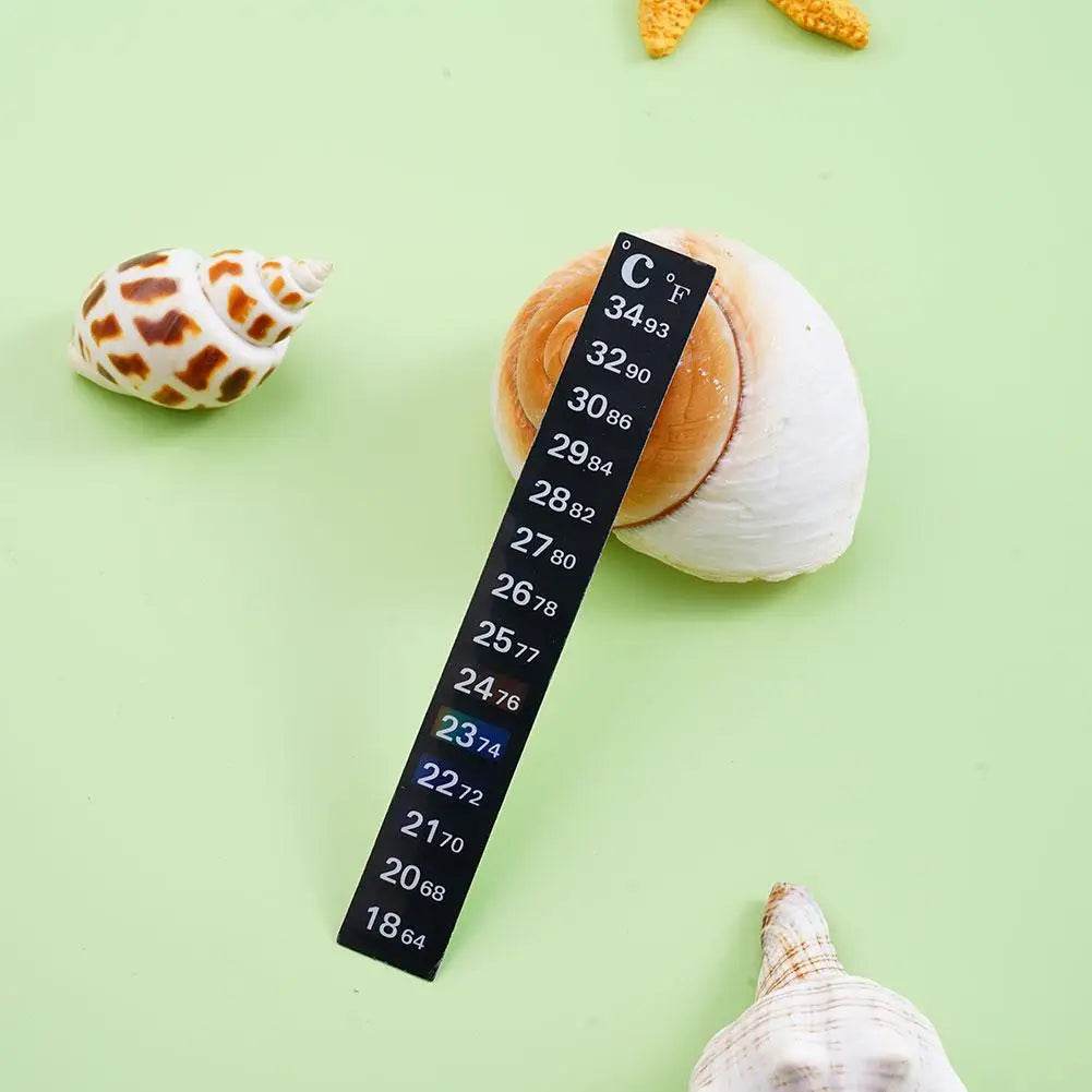 Thermomètre numérique à coller pour Aquarium, bande pour Aquarium, double échelle C/F, mesure de la température, outils autocollants - Animaleriex