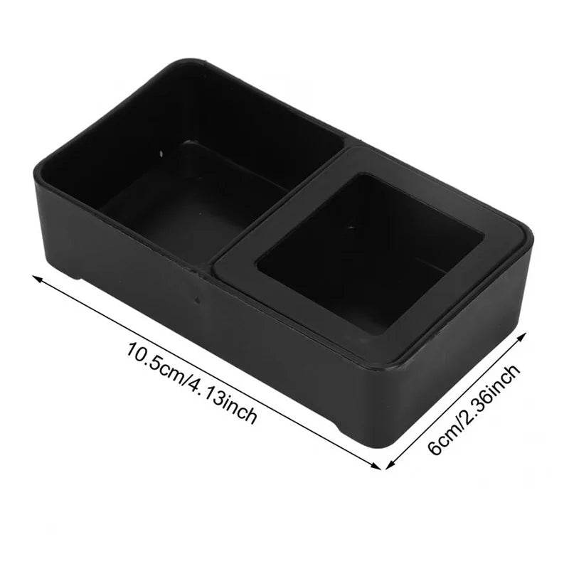 Bol d'alimentation en plastique pour reptiles, Double grille Anti-fuite, bassin d'alimentation en eau, araignée, lézard, insectes, tortue, fournitures d'élevage - Animaleriex