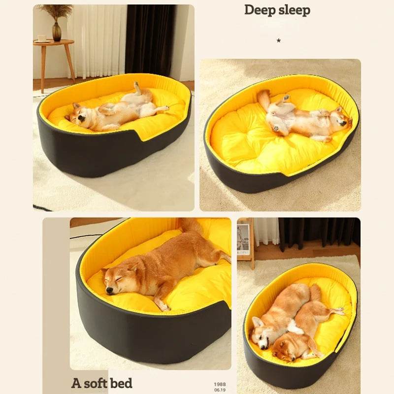 Lit pour chien chat chenil pour chien moyen canapé-lit coussin pour animal de compagnie apaisant lit pour chien maison fournitures pour animaux de compagnie accessoires quatre saisons universel - Animaleriex