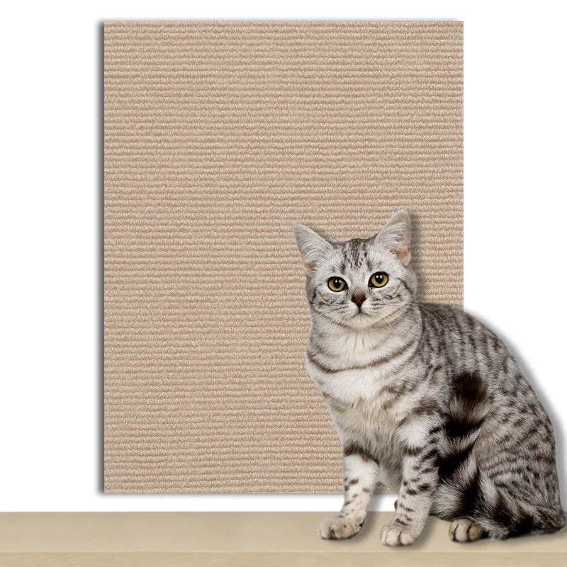 Tapis auto-adhésif pour chats, planche à gratter murale, anti-rayures pour chats, canapé, bricolage, planche à gratter pour chats, Protection des pattes, aiguisable, réglable - Animaleriex