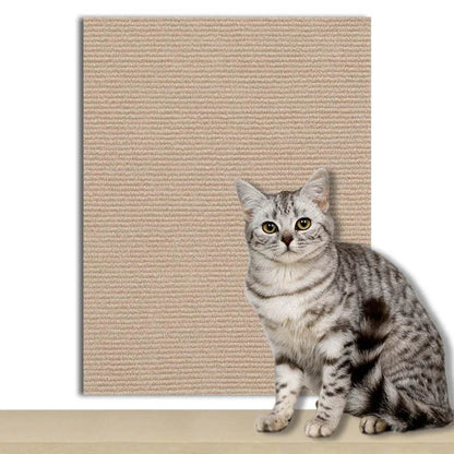 Tapis auto-adhésif pour chats, planche à gratter murale, anti-rayures pour chats, canapé, bricolage, planche à gratter pour chats, Protection des pattes, aiguisable, réglable - Animaleriex