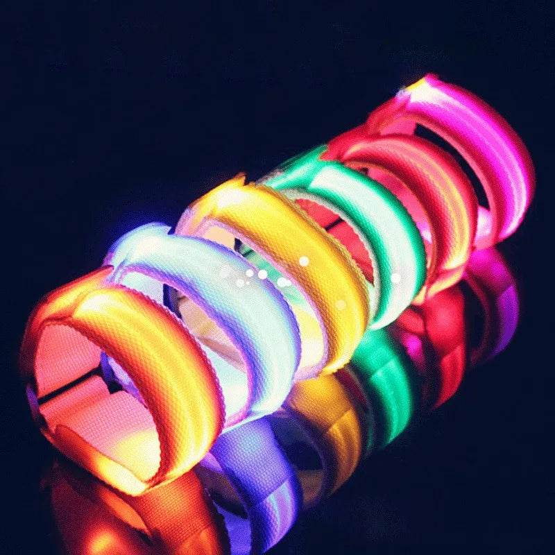 4 pièces/ensemble éclairage LED ceinture de sécurité pour jambe de cheval sangles de jambe de cheval équipement d'équitation de nuit Sports de plein air fournitures équestres - Animaleriex