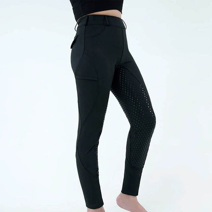 Pantalon d'équitation pour femmes, culotte à siège complet, collant d'école équestre, tenue de ville, équipement de chevalier, vêtements - Animaleriex