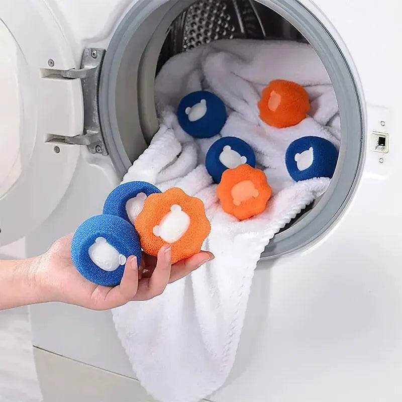 Boule réutilisable pour épilateur de poils d'animaux, Machine à laver, filtre, autocollant en laine, épilateur de poils de chat, attrape-peluches pour la maison - Animaleriex