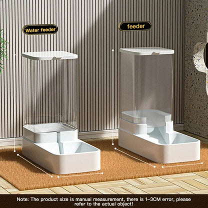 Mangeoire pour chien Distributeur d'eau pour chat Mangeoire automatique pour chat et distributeur d'eau pour chat Mangeoire pour chat par gravité Distributeur de stockage de nourriture Conteneur - Animaleriex