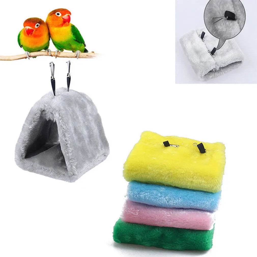 Cages à perroquets pour oiseaux de compagnie, hamac chaud pour oiseaux, tente suspendue, lit pour oiseaux endormis, accessoires de décoration, maison pour oiseaux, nid d'oiseau - Animaleriex