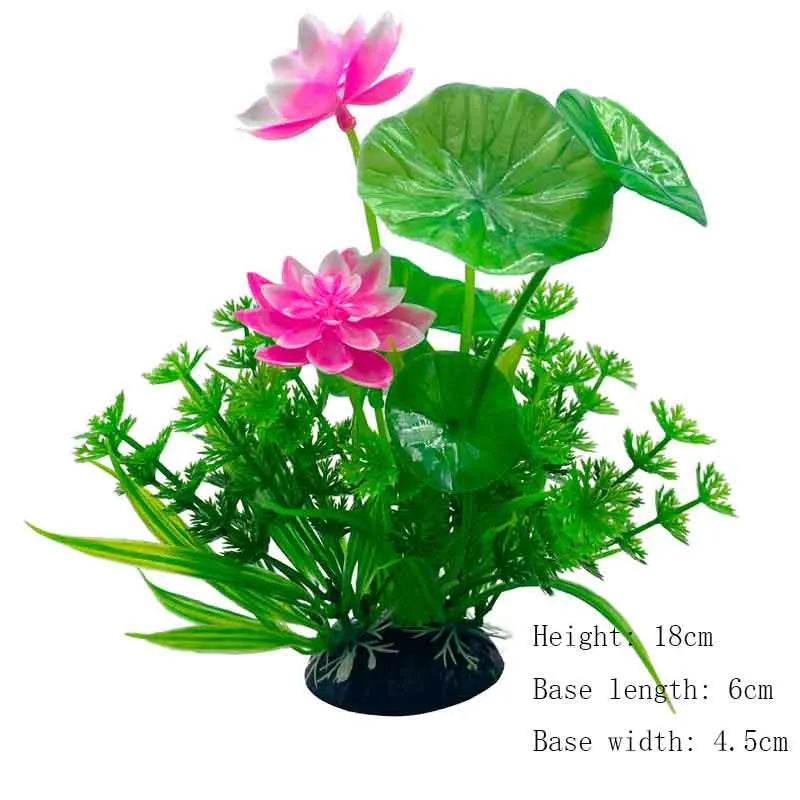 Plantes artificielles sous-marines en plastique pour Aquarium, faux arbuste aquatique, visualisation d'herbe verte, décoration de Simulation - Animaleriex