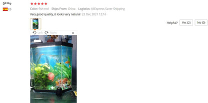 Aquarium artificiel lumineux, poisson-lion, paysage en Silicone, faux poisson flottant, lueur dans la nuit, ornement, décoration de la maison - Animaleriex
