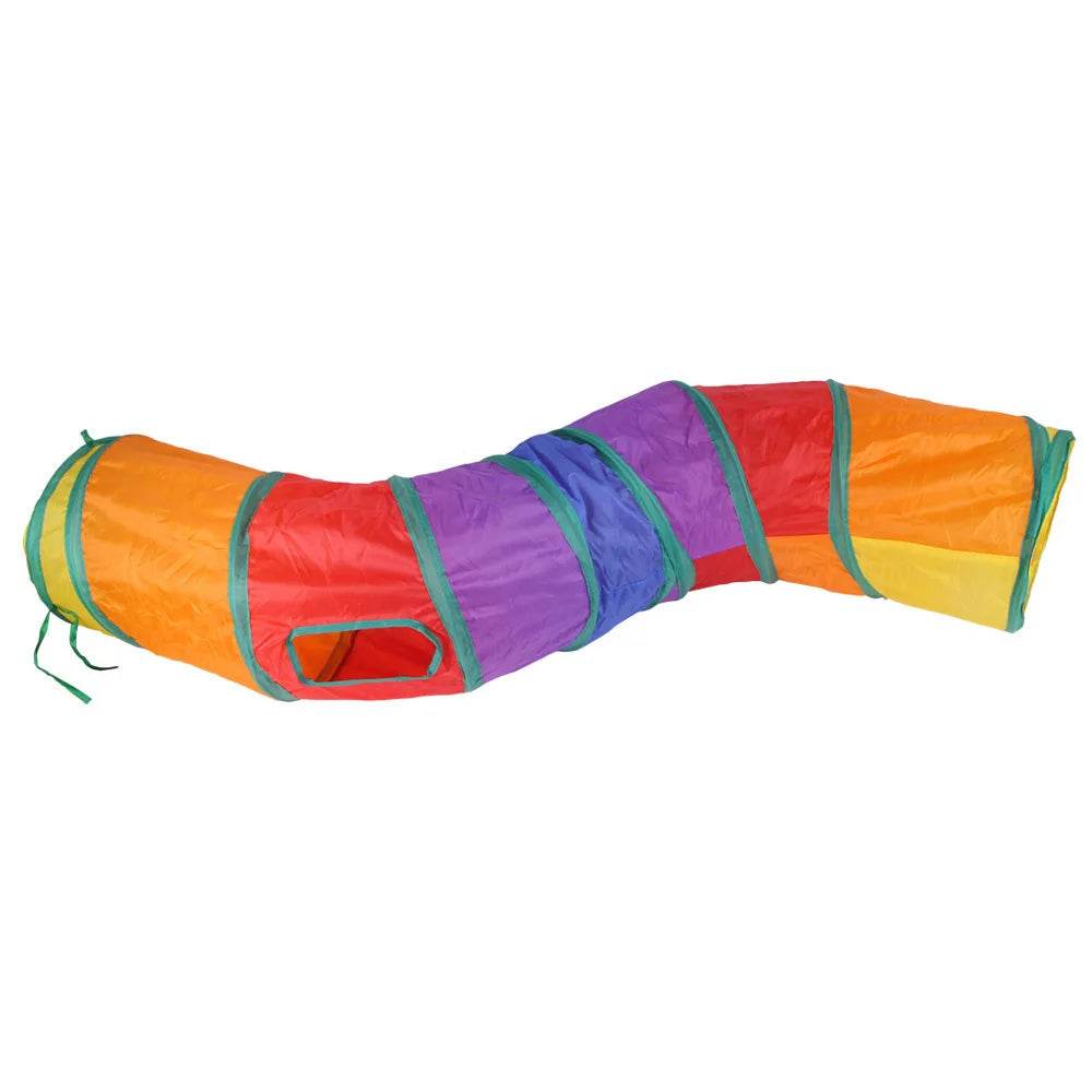 Tunnel pour chat, fournitures pour animaux de compagnie, Tunnel de jeu S T Pass pliable, jouet pour chat, baril de forage respirant pour papier fort d'intérieur - Animaleriex