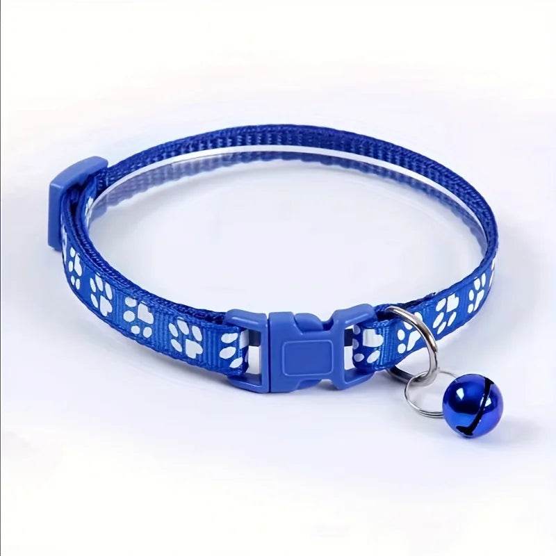 Collier pour animaux de compagnie à la mode, motif coloré, cloche mignonne, colliers réglables pour chats chaton, anneau DIY, accessoires pour animaux de compagnie - Animaleriex