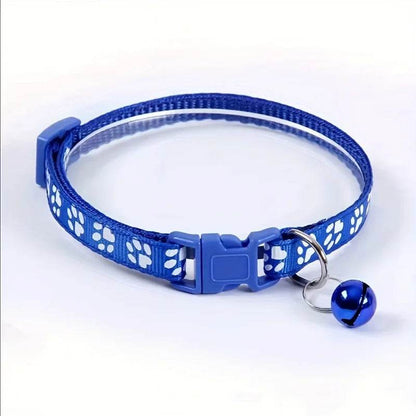 Collier pour animaux de compagnie à la mode, motif coloré, cloche mignonne, colliers réglables pour chats chaton, anneau DIY, accessoires pour animaux de compagnie - Animaleriex