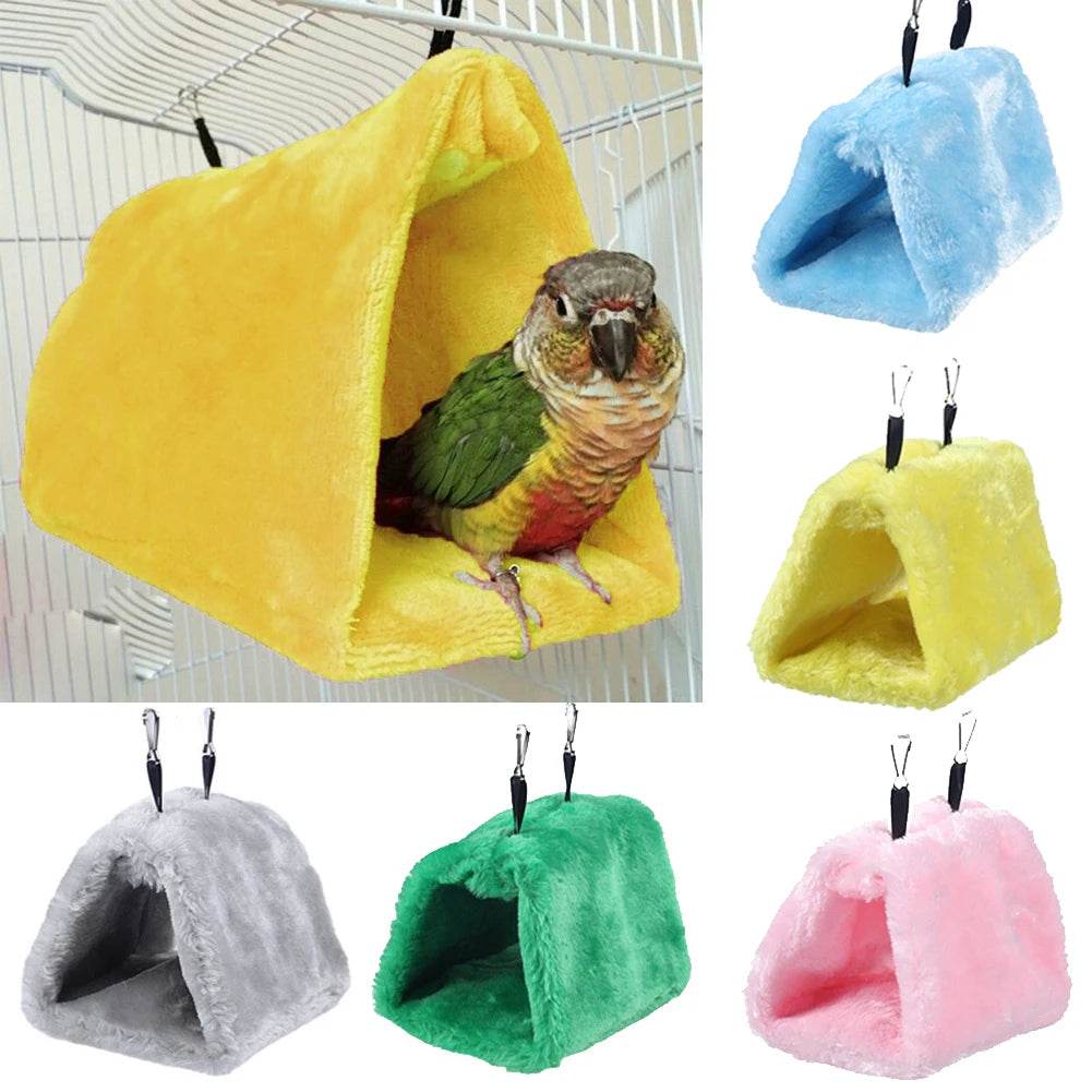 Cages à perroquets pour oiseaux de compagnie, hamac chaud pour oiseaux, tente suspendue, lit pour oiseaux endormis, accessoires de décoration, maison pour oiseaux, nid d'oiseau - Animaleriex