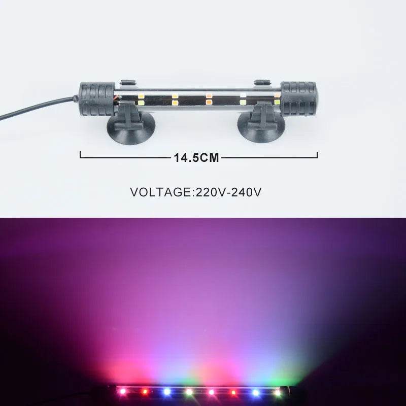 14-58CM lumière d'aquarium réservoir de poisson lampe de lumière Submersible étanche sous-marine lumières LED éclairage d'aquarium - Animaleriex